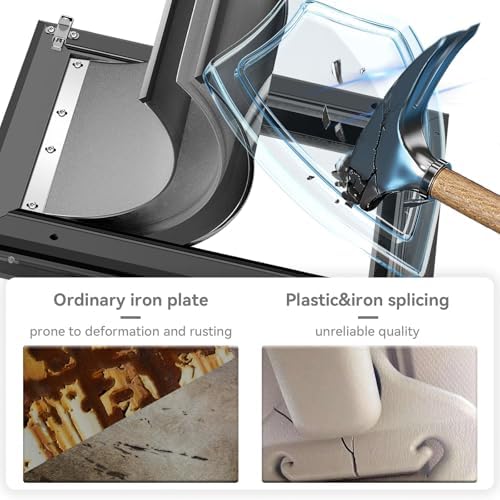 [Petoasis] 3-Flaps Heavy-Duty Dog Door, Rust Proof Aluminum Alloy Frame | Energy-Efficient,Thick Flaps Block Wind Snow Rain Intrusion in Extreme Weather (Black, XLarge for Door)