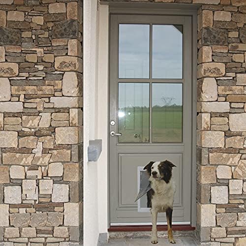 Ideal Pet Products Designer Series Plastic Pet Door | Telescoping Frame, Extra Large, 10.5" x 15" Flap Size
