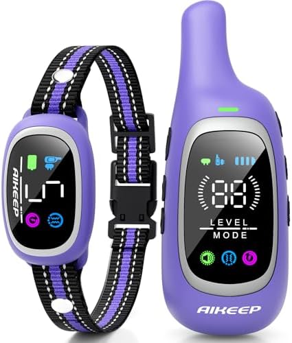 2-in-1 Dog Shock Collar and Bark Collar for Dogs – 3300FT Dog Training Collar with Remote, IP67 Waterproof e Collar with Anti-Bark/Beep/Vibration/Shock Modes for Small Medium Large Dog(8-120Lbs)