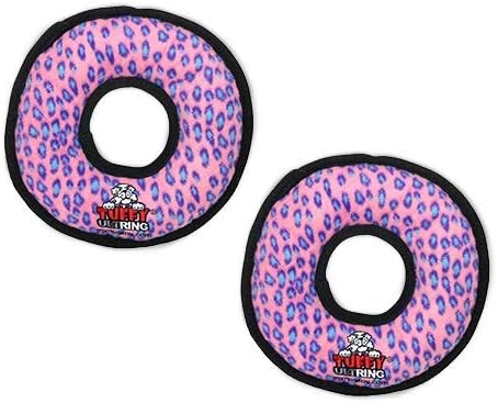 TUFFY® 2 Pack Ultimate Ring Ultra Durable Plush Dog Toys