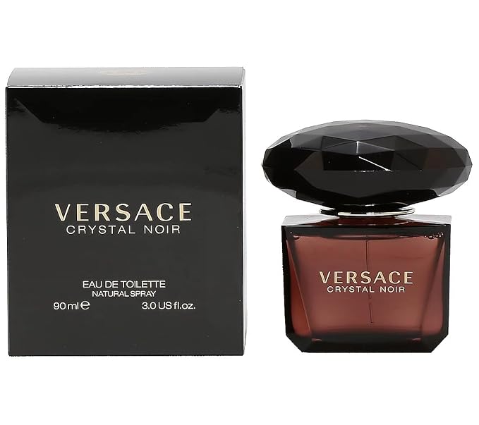 Versace Crystal Noir Eau De Toilette Spray for Women, 3 Fluid Ounce