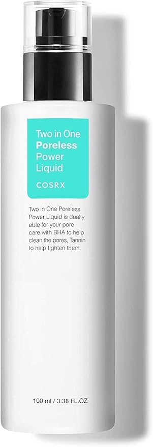COSRX Two in One Poreless Power Liquid, 100ml / 3.38 fl.oz | Tightening Pores | Korean SkinCare, Animal Testing Free, Paraben Free