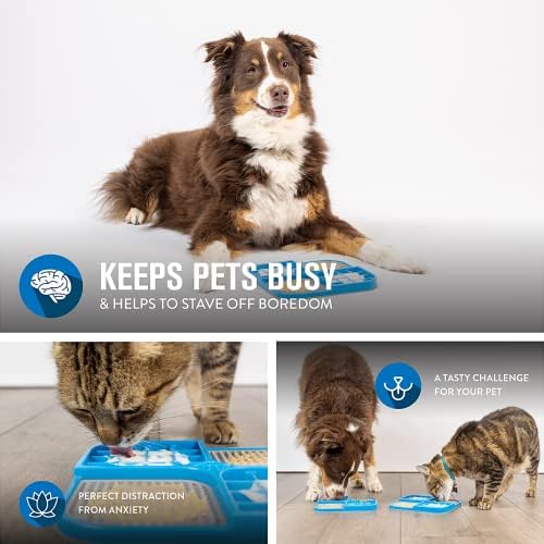 Hyper Pet IQ Treat Lick Mat for Dogs & Cats, Slow Feeder Enrichment Toys