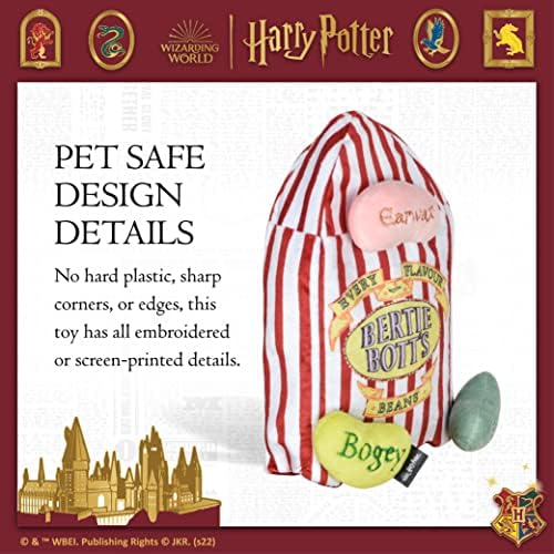 Harry Potter Bertie Botts Jelly Bean Burrow Dog Toy, 10 Inch