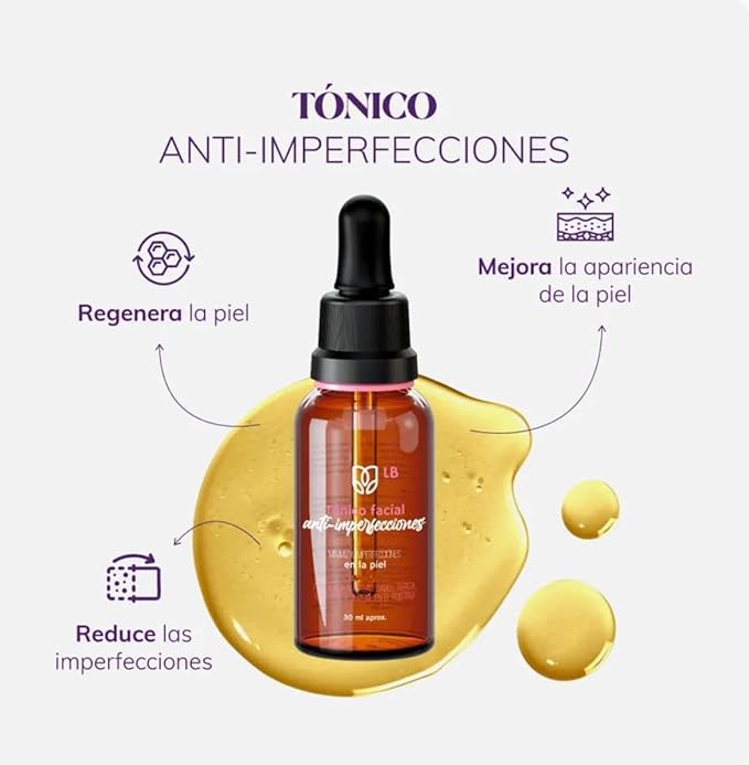 LB Tonico Facial Advanced Formula, Developed with Certified Raw Materials, Designed to Safely Care for and Protect The Appearance of Your Skin, Approved by International Standards (2-Pack)