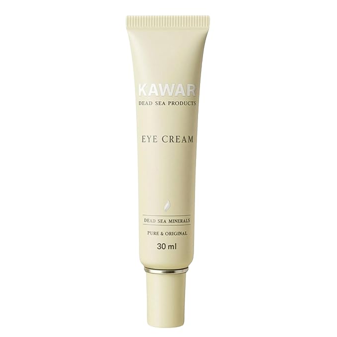 KAWAR Dead Sea Eye Cream with Retinol, Collagen, Argan Oil & Caffeine, Targets Dark Circles, Puffiness & Fine Lines, Enriched with Dead Sea Minerals, Vegan Eye Cream for Women & Men, 1 oz