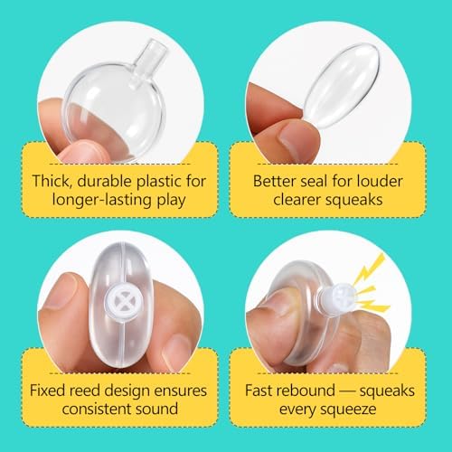 Squeakers for Dog Toys - 60pcs 35mm Replacement Dog Toy Squeakers