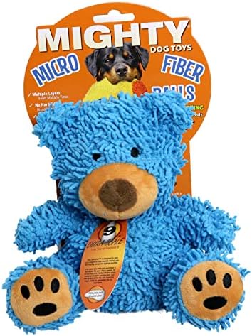 MIGHTY Tuffy Microfiber Medium Ball Bear Dog Toy