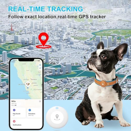 New GPS Tracker for Dogs: Smart Pet Collar with Real-Time Tracking,No Monthly Fee/Subscription (iOS & Android) Waterproof, Anti-Lost,365-Day Long Battery Life GPS Tracker Dog Collar(Tracker Included)
