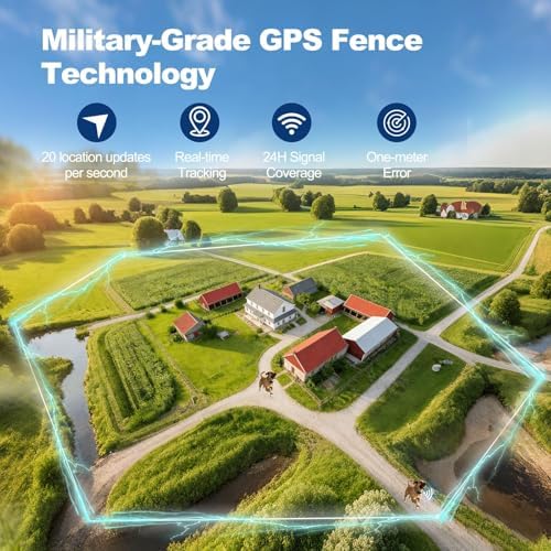 GPS Wireless Dog Fence System with Real-Time Tracking & Training
