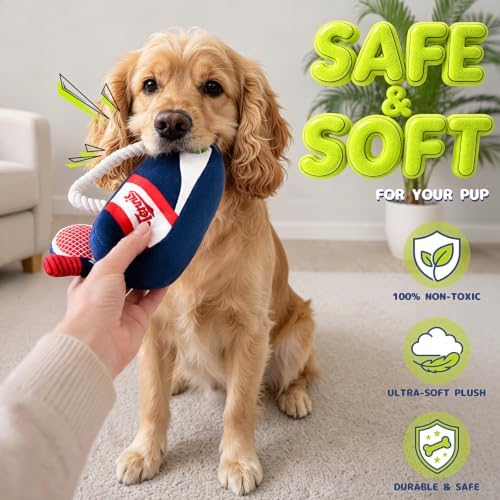 Interactive Plush Squeaky Dog Toy for Puppy Small & Medium Dogs