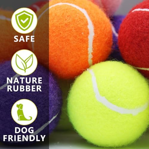 Magicorange Small Tennis Balls, 40 Pack 2 inch Tennis Balls for Dogs