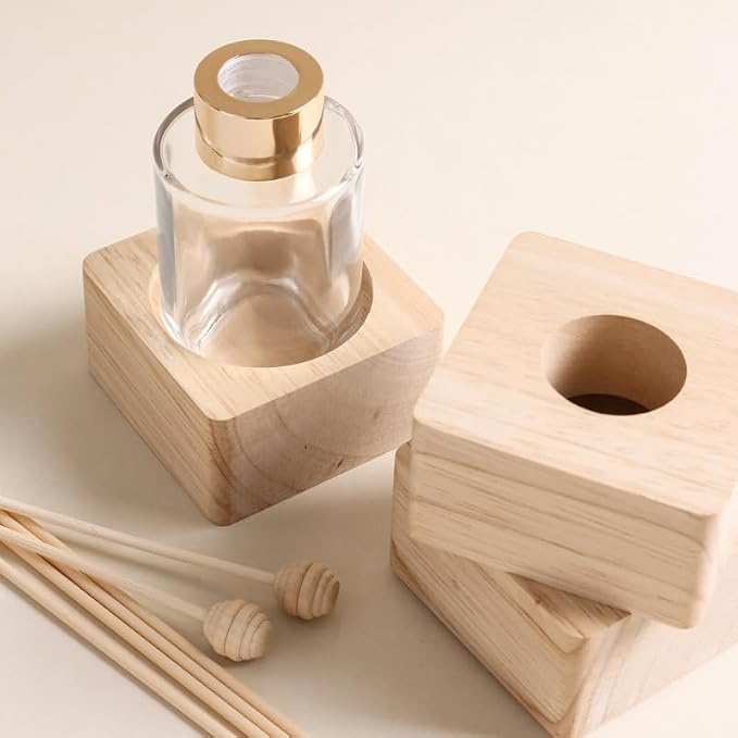 Oud Rose Reed Diffuser for Home, Luxury Hotel Collection Scent Inspired by Ritz Carlton, Long Lasting Fragrance, Minimalist Design, Bathroom Accessories/Bedroom Office Decor Gift, 3.34 Fl Oz