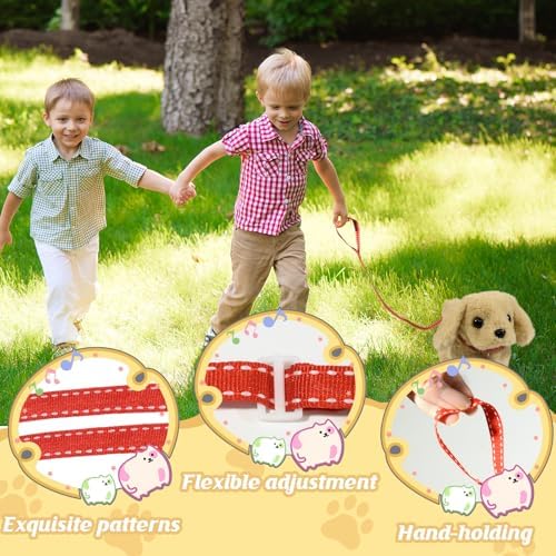 Plush Toys Walking Dog Toys that Can Walk, Bark and Wag Tail,Interactive Electronic Pet Toys Puppy with Leash,Easter Christmas Birthday Gift for Toddlers Kids