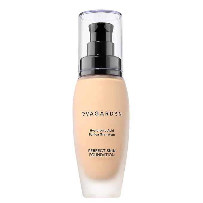 EVAGARDEN Perfect Skin Foundation - Soft Texture Ensures Excellent Coverage and Natural Finish - Visibly Reduces Signs of Aging - Smooth and Moisturizes Your Epidermis - 232 Ivory Cream - 1.01 oz