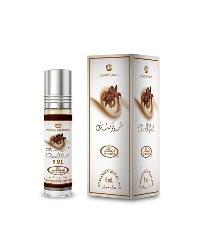 Al-Rehab Choco Musk Concentrated Perfume Rollerball for Unisex, 0.2 Ounce (Pack of 4)