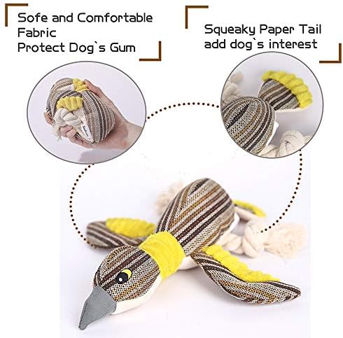 Sedioso Dog Toys Set, Large Dogs Toy, Stuffed Animal Dog Chew Toy, Soft Plush Dogs Toys Pack for Small. Middle, Large Breed(3-Pack, Birds)