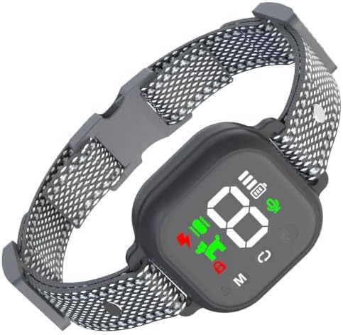 Smart Dog Bark Collar - Automatic Anti Barking Collar with 3 Modes (Beep/Vibration/Shock), Progressive Protection, Adjustable Sensitivity, Rechargeable Training Collar for All Dogs