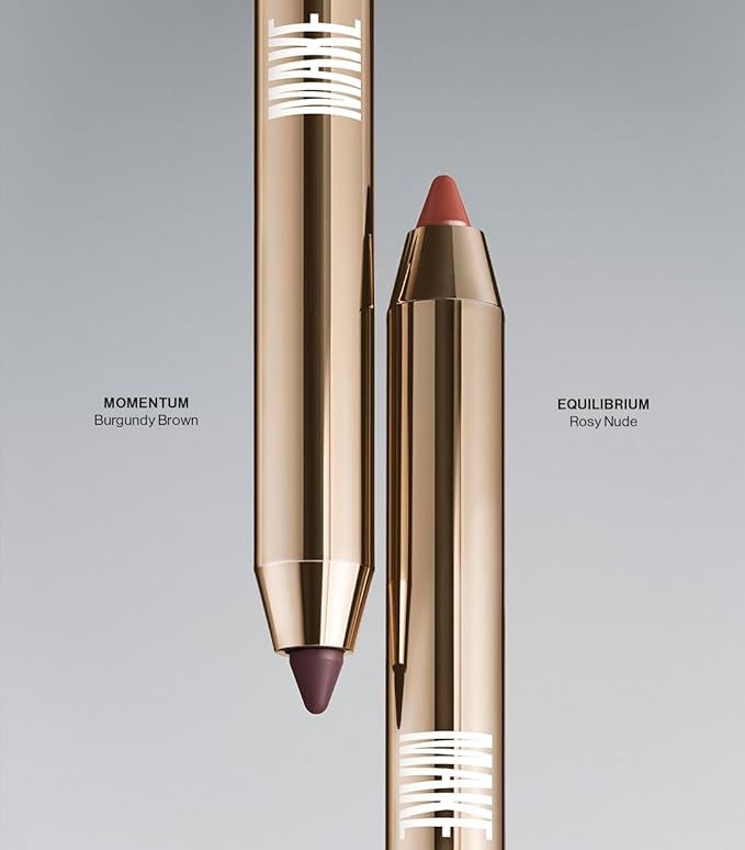 MAKE Beauty Continuum Lip Liner – Long Lasting Creamy Liner with Velvet Matte Finish – Includes Built-In Sharpener and Blending Brush – Highly Pigmented Rosy Nude Lip Color – Shade, Equilibrium