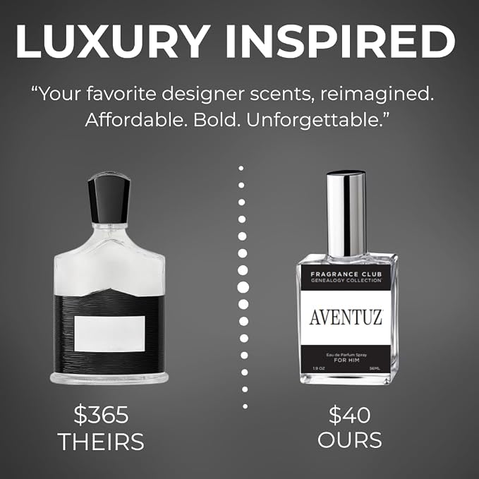 Aventuz Eau de Parfum for Men – Long Lasting Woody Citrus Cologne – Bold Fresh Masculine Scent – Luxury Inspired Fragrance – 1.9 oz