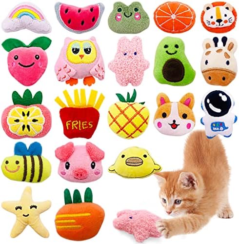 Mini Cat Catnip Toys for Indoor Cats 20 Pack