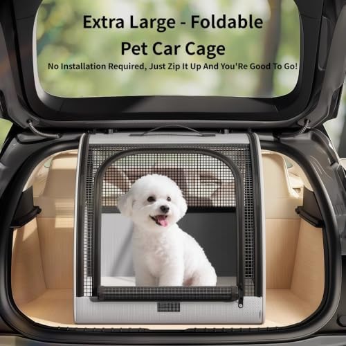 Collapsible Dog Crate Compatible with Smart Fortwo Cabrio (A451)