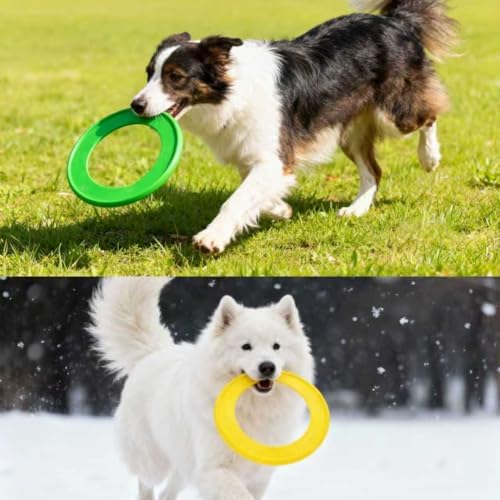Dog Flying Disc, 4 Pack Dog Toy Gift Set for Medium & Large Dogs
