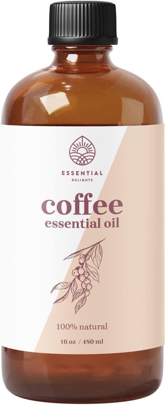 Coffee Essential Oil - Premium Grade 100% Undiluted Essential Oil | for Aromatherapy, Soaps, Lotions, & Candles | Vegan & Cruelty Free (16 Fl Oz)