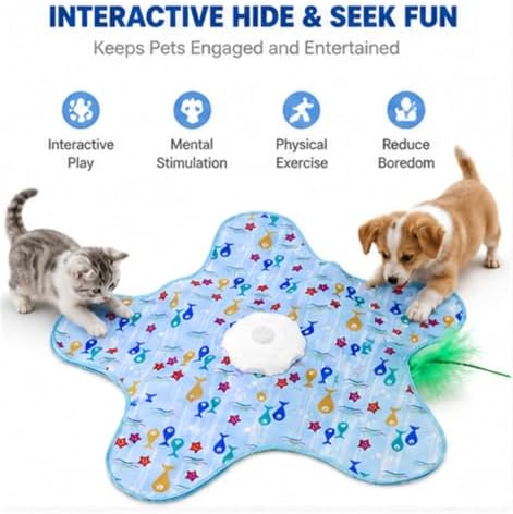 Teasing UFO Dog Toy, Rechargeable Automatic Dog Toy, Cat Stimulation Toys for Indoor Cats Dogs Puppy