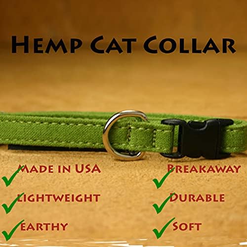 Hemp Cat Collars (Avocado)