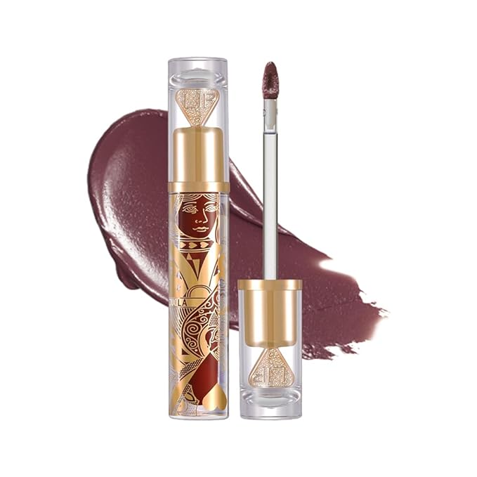 Matte Velvet Lip Stain, Lightweight Long-Lasting LipTint, Waterproof Non-Sticky Lip Color, Transfer-Proof Smudge-Proof Lip Stain,CloudLike Soft Blurring Texture with Misty Velvet Finish Blood Plum-75A
