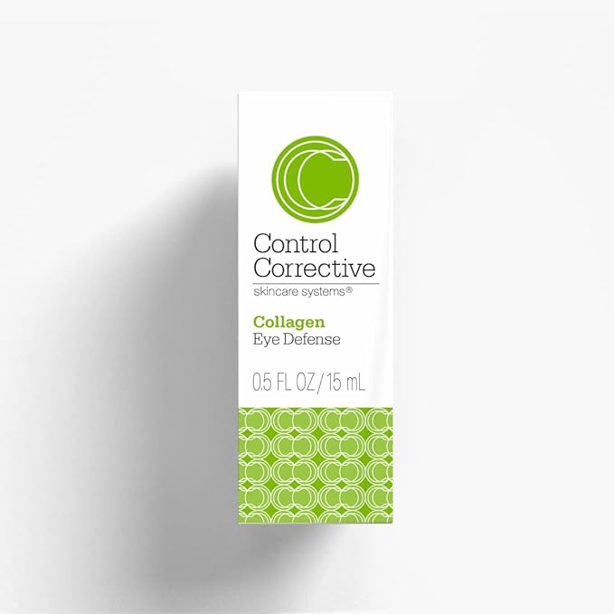 CONTROL CORRECTIVE Collagen Eye Defense, .5 Oz - Soothing & Hydrating Eye Cream, All Skin Types, Lightweight, Elastin, Wheat Germ, Hyaluronic Acid, Restore Smoothing To Delicate Areas