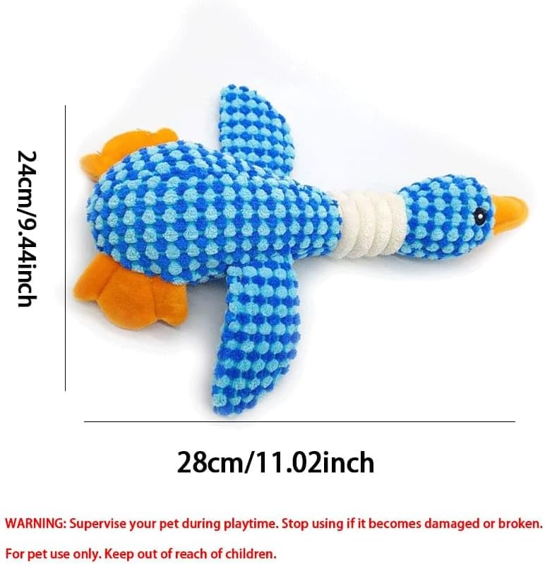 Plush Goose Dog Toy, Chew Toy for Teeth Cleaning & Stress Relief, Large Size Suitable for Dogs, Ideal for Easter, Spring Walks, Design & Materials,