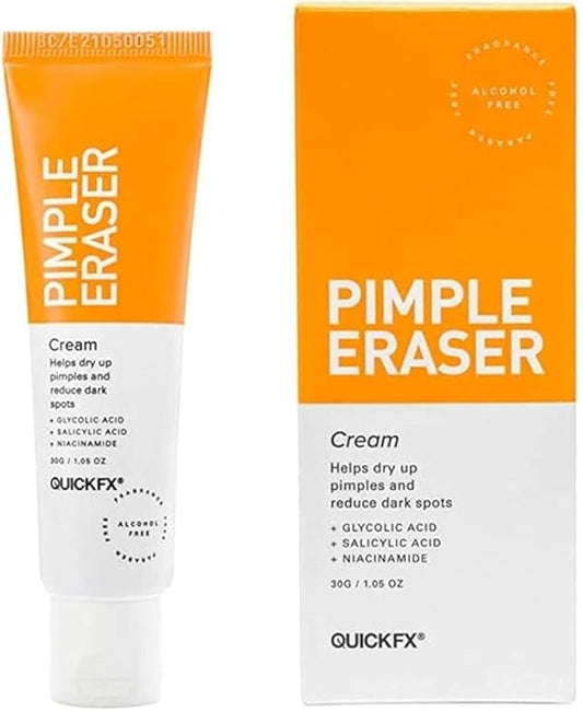 Stubborn Acne Pimple Eraser Cream, Glycolic Acid, Salicylic Acid, Niacinamide, Joseon Glow, Acne and Bacne treatment, 30g