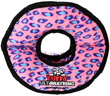 TUFFY® 2 Pack Bone and 4-Way Ring Ultra Durable Plush Dog Toys