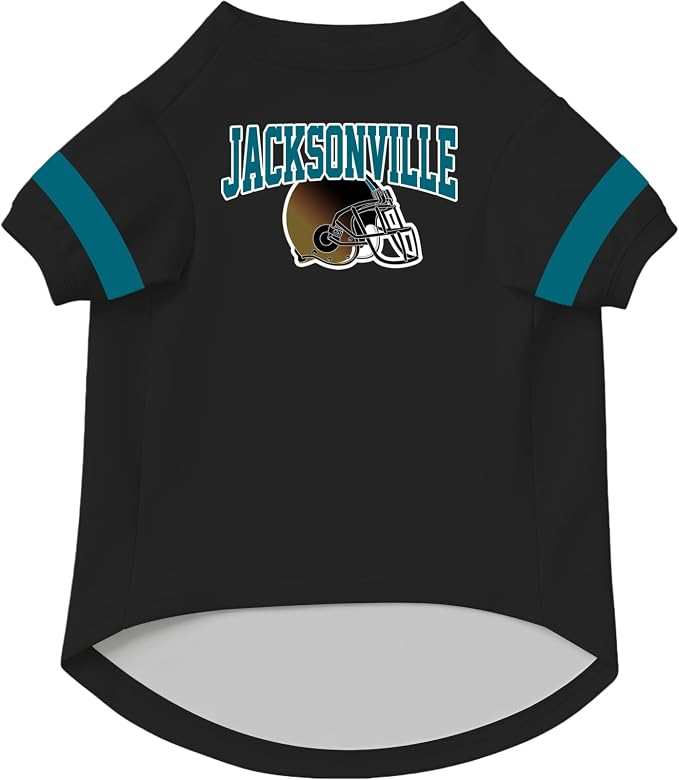 Jacksonville Dog Clothes Personalized Pet Jersey T-Shirt Custom Name Number