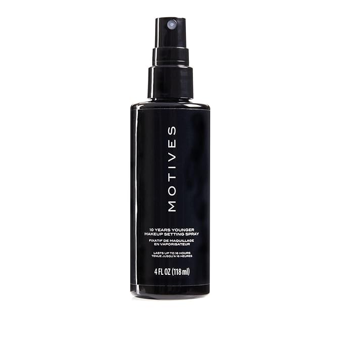 Motives 10 Years Younger Makeup Setting Spray - Long-Lasting Hold, Minimizes Slippage, Flawless Finish, Minimizes Pores, Lines, Wrinkles & Scars, Makeup Setting Spray, Oil-Free, 4 fl. oz