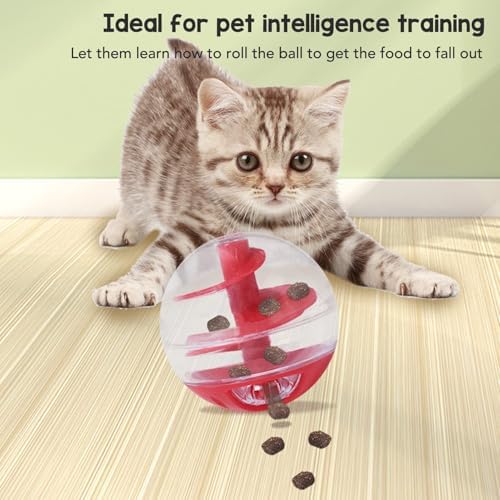 Tnfeeon Meal Dispensing Cat Toy, Interactive Cat Ball for Food or Treats, Cat Toy Ball for Small or Large Cats