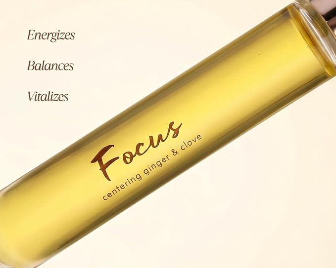 PRIVAI Ginger & Clove Essential Oil Roller Mini - 10 ML, Focus Aromatherapy - Refreshing Travel Size Roll-On with Jojoba Oil - Cooling Wellness Blend for Everyday Self Care