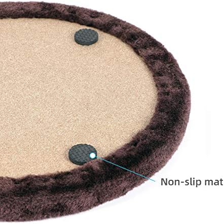 Happi N Pets Large Cat Self Groomer, Heavy Scratching Pad with Mouse Toy