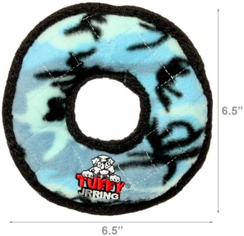 TUFFY® : 2 Pack Ring Dog Toy: Ultra Durable Plush Toy with Multiple Layers & Reinforced Seams, Washable and Floats, Original Construction