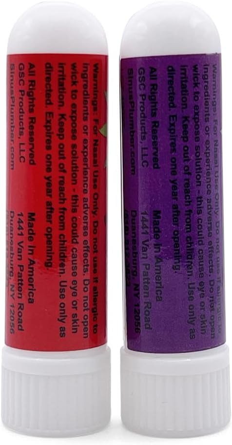 Sinus Plumber Wake & Relax Aromatherapy Mood Inhaler Bundle - Therapeutic Essential Oil Sticks for Mental Energy and Stress Relief - Naturally Soothes Sinus and Helps Congestion
