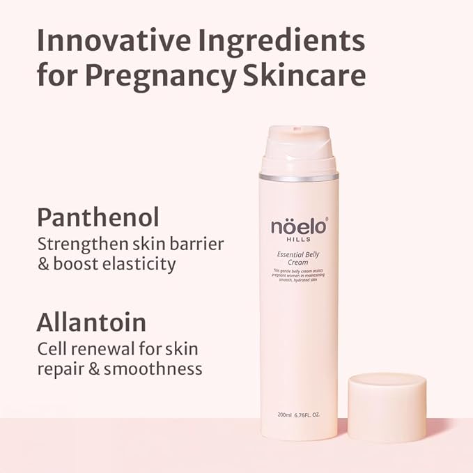 Pregnancy-Safe Advanced Stretch Mark Cream for Maternity - Korean Elasticity Boost Formula with Panthenol & Allantoin - Clinical Grade Clean & Vegan - 6.76 fl oz