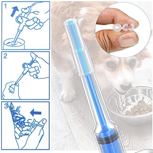 4 Pcs Pet Pill Plunger Popper for Small Cats Dogs