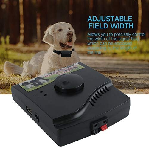 In-Ground Electric Dog Fence, Pet Containment System Waterproof Training Collar Receivers with 300m Underground Boundary Wire, Shock Tone Correction for Small Medium Large Dogs,for1dog