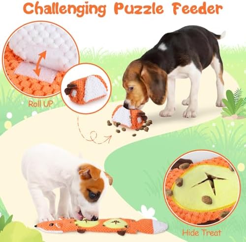 MRSOHRET 15 Pack Dog Toys, Dog Puzzle Toy Puppy Chew Toys for Teething, Dogs Essentials Toy Bundle with No Stuffing Squeaky Toy, Tough Ropes, Treat Ball for Small, Medium Large Dogs to Keep Them Busy