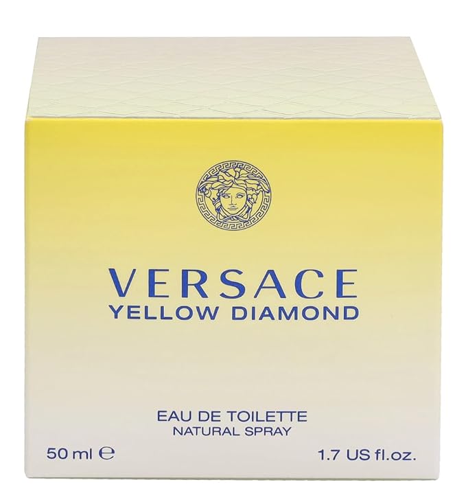 Versace Eau De Toilette Spray for Women, Yellow Diamond, 1.7 Ounce