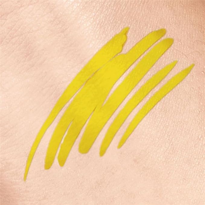 LaDot Temporary Tattoo Liner Pen – Fine Tip Waterproof Yellow Body Art Marker for Drawing Custom Skin Designs – Ideal for Temporary Tattoos, Festivals, Parties & More