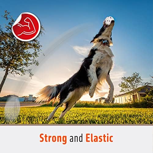 FOFOS Dog Balls Tennis Balls Dog Chew Toys for Aggressive Chewers ETPU 4Pcs