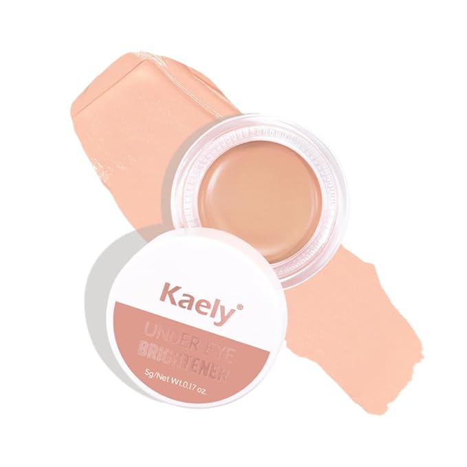 Kaely Under Eye Brightener, Under Eye Concealer for Older Women, Color Correcting Pot Concealer for Dark Circles Brighten Makeup, corrector de ojeras, Vegan & Cruelty-Free, 09 Vanilla Shimmer